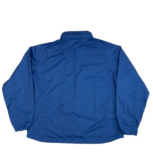 LL Bean Blue Mens Large Zip-Up Windbreak Rain Jacket Outdoor Active Hooded - Picture 2 of 15